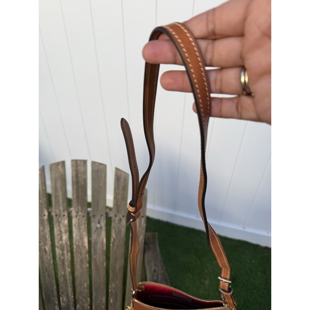 Dooney & Bourke Wexford Smooth Leather Crossbody Natural J - Picture 3 of 11